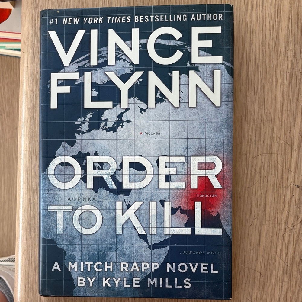Vince Flynn Order to Kill Hardcover - Navy and Red
